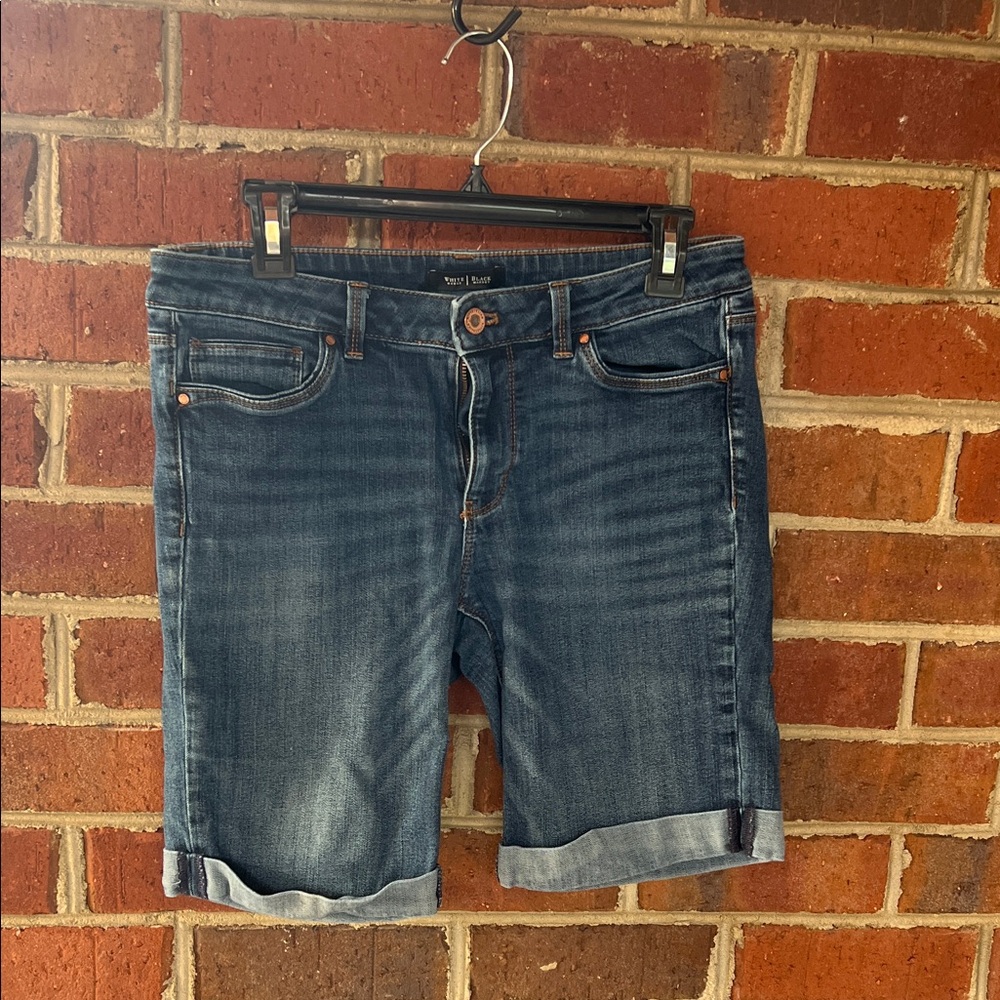 White House Black Market Blue Denim Shorts